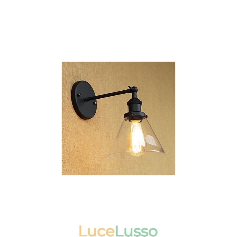 Applique da parete con luce ambientale in stile mini, stile retrò, elettroplaccato, per la protezione degli occhi