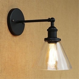 Applique da parete con luce ambientale in stile mini, stile retrò, elettroplaccato, per la protezione degli occhi