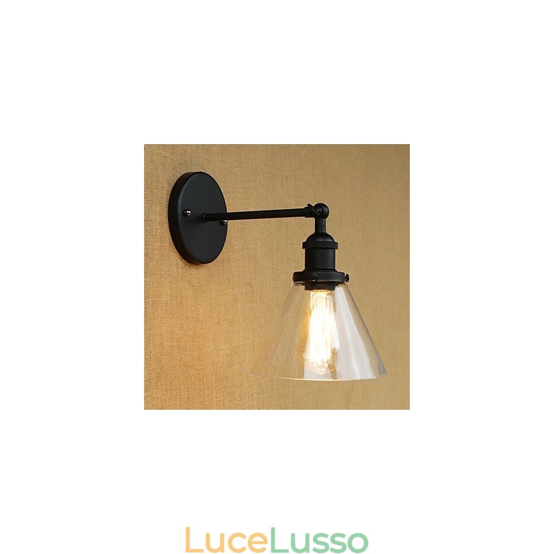 Applique da parete con luce ambientale in stile mini, stile retrò, elettroplaccato, per la protezione degli occhi