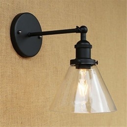 Applique da parete con luce ambientale in stile mini, stile retrò, elettroplaccato, per la protezione degli occhi