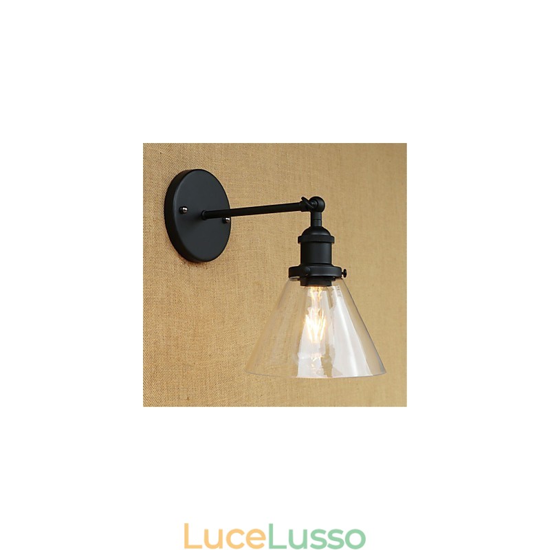 Applique da parete con luce ambientale in stile mini, stile retrò, elettroplaccato, per la protezione degli occhi