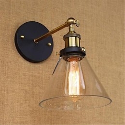 Applique da parete con luce ambientale in stile mini, stile retrò, elettroplaccato, per la protezione degli occhi
