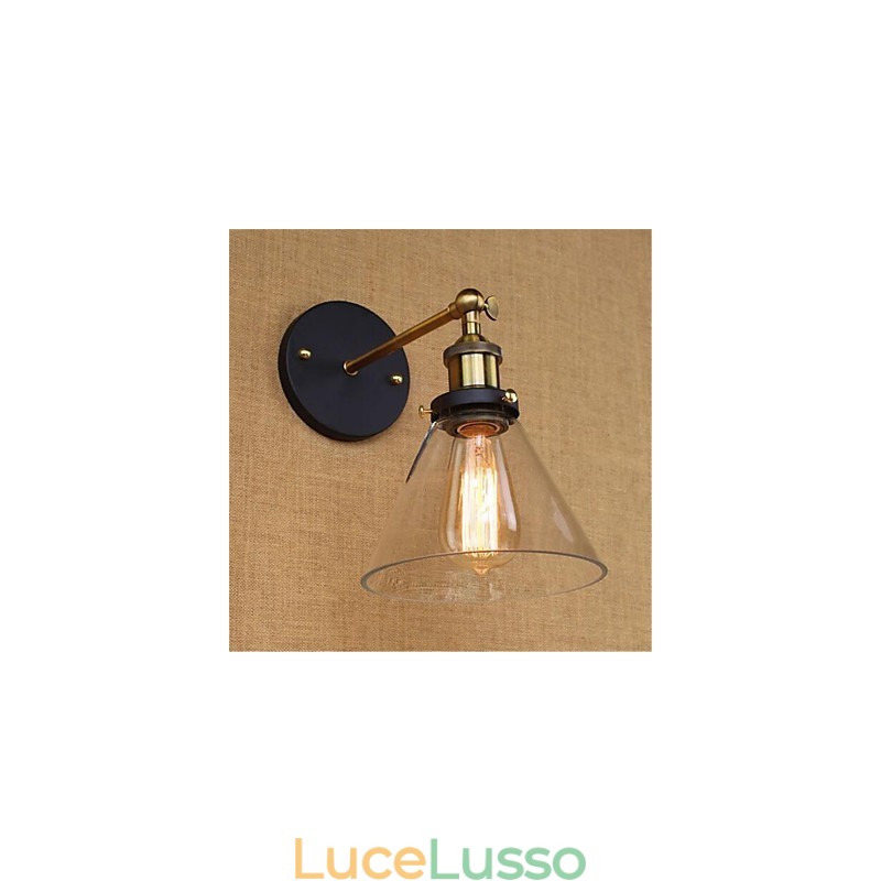 Applique da parete con luce ambientale in stile mini, stile retrò, elettroplaccato, per la protezione degli occhi