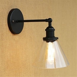 Applique da parete con luce ambientale in stile mini, stile retrò, elettroplaccato, per la protezione degli occhi