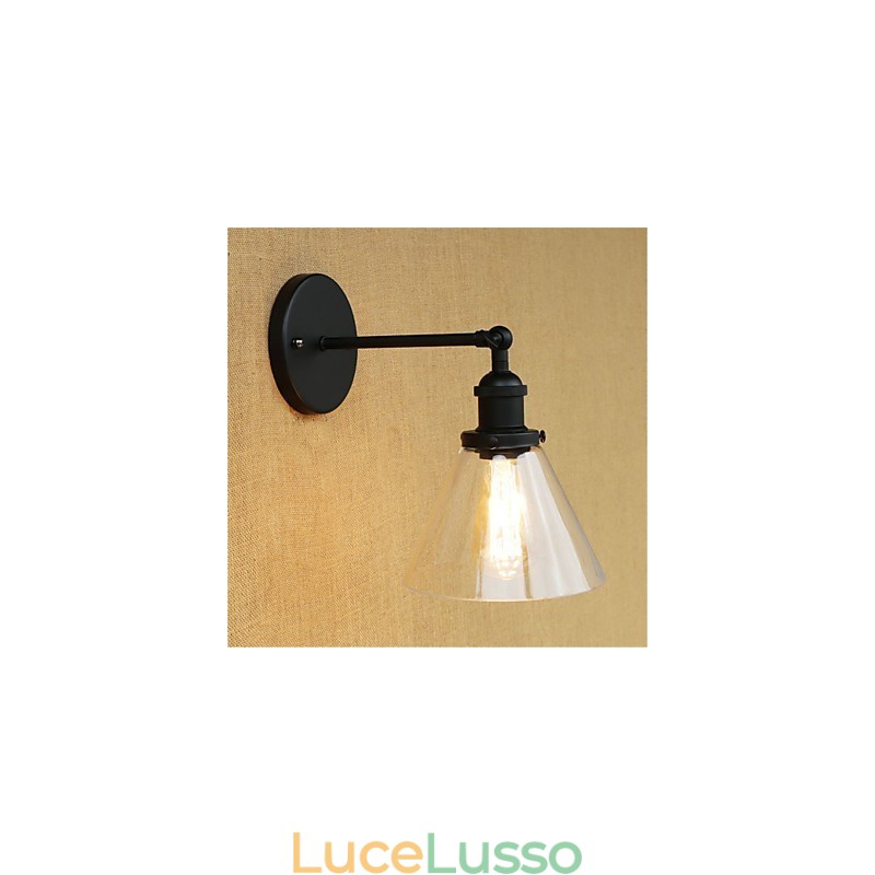 Applique da parete con luce ambientale in stile mini, stile retrò, elettroplaccato, per la protezione degli occhi