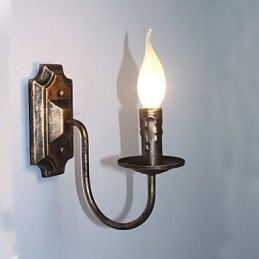 Lampada da parete antica a forma di candela Lampada da parete semplice per corridoio e balcone