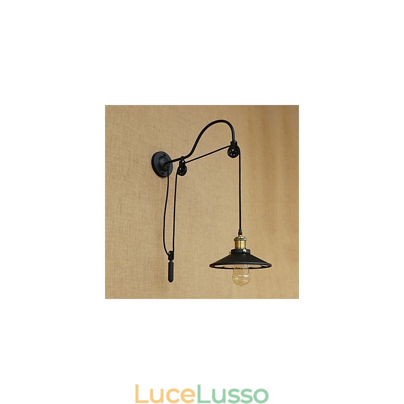 Caratteristica della pittura retrò del paese per applique da parete con luce ambientale regolabile