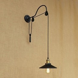 Caratteristica della pittura retrò del paese per applique da parete con luce ambientale regolabile