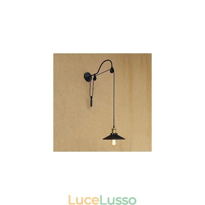 Caratteristica della pittura retrò del paese per applique da parete con luce ambientale regolabile