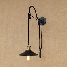 Caratteristica della pittura retrò del paese per applique da parete con luce ambientale regolabile