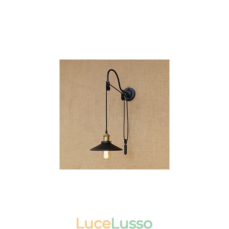 Caratteristica della pittura retrò del paese per applique da parete con luce ambientale regolabile