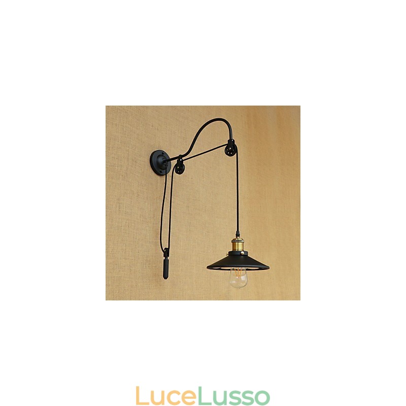 Caratteristica della pittura retrò del paese per applique da parete con luce ambientale regolabile