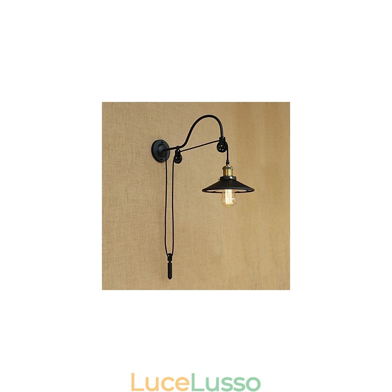 Caratteristica della pittura retrò del paese per applique da parete con luce ambientale regolabile