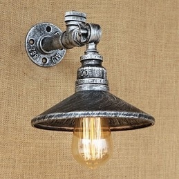 Rustic Lodge Country Retro Painting Caratteristica per applique da parete in stile mini con luce ambientale