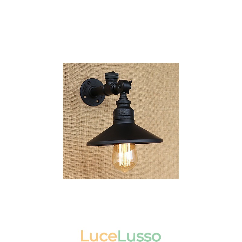 Rustic Lodge Country Retro Painting Caratteristica per applique da parete in stile mini con luce ambientale
