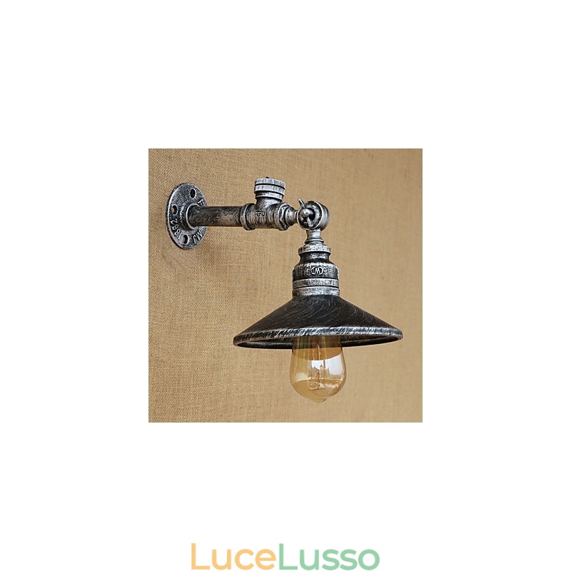 Rustic Lodge Country Retro Painting Caratteristica per applique da parete in stile mini con luce ambientale