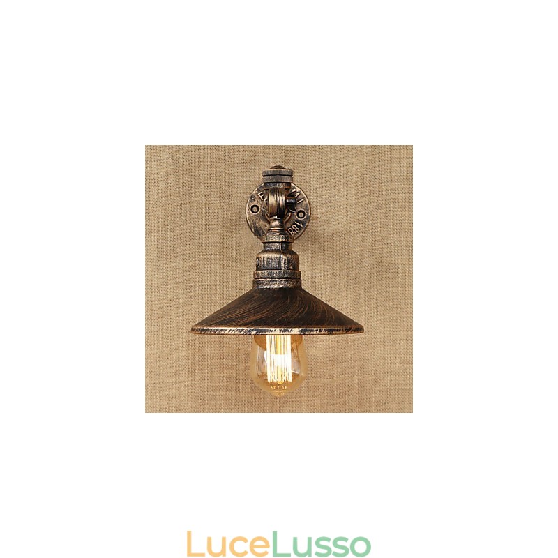 Rustic Lodge Country Retro Painting Caratteristica per applique da parete in stile mini con luce ambientale