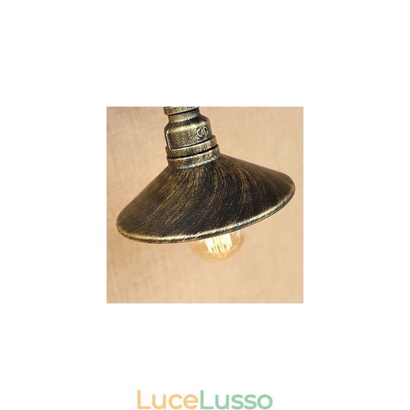 Rustic Lodge Country Retro Painting Caratteristica per applique da parete in stile mini con luce ambientale