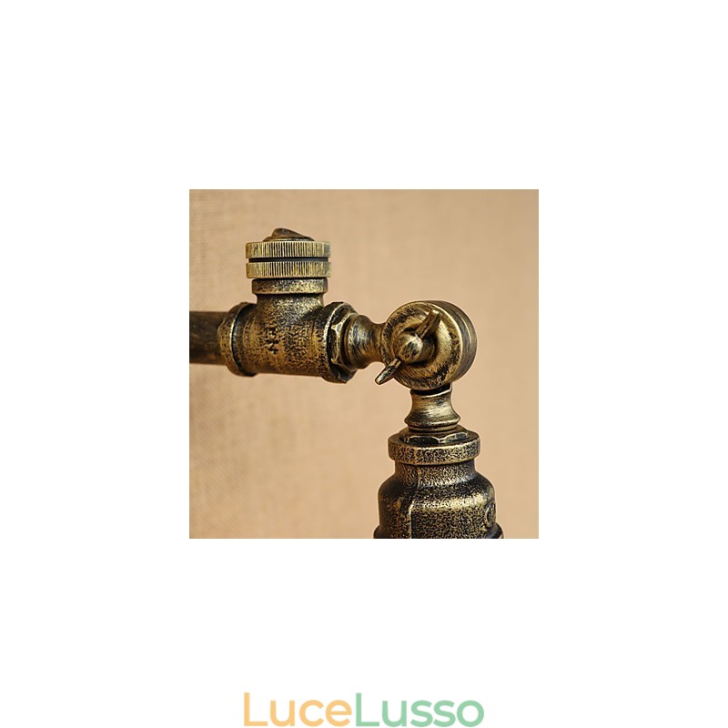 Rustic Lodge Country Retro Painting Caratteristica per applique da parete in stile mini con luce ambientale