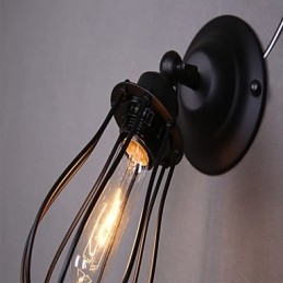 Tradizionale Classico Rustico Lodge Country Pittura Caratteristica per Braccio Oscillante Luce Ambientale Applique da Parete Luce da Parete
