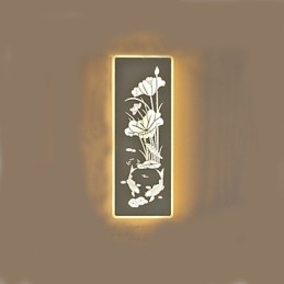 Pittura moderna contemporanea integrata, caratteristica moderna contemporanea per applique da parete con luce ambientale