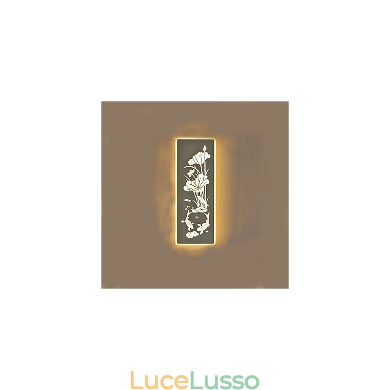 Pittura moderna contemporanea integrata, caratteristica moderna contemporanea per applique da parete con luce ambientale