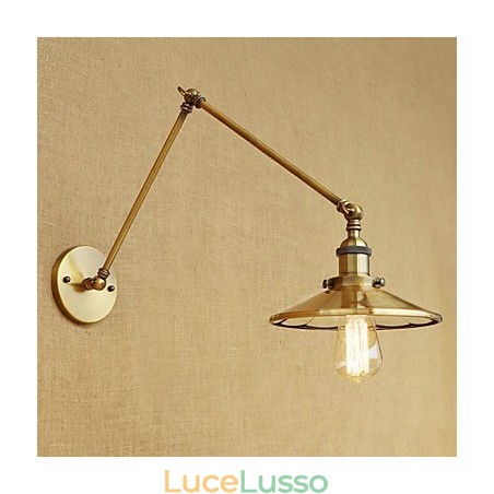 Rustic Lodge Country Retro elettrolitico Caratteristica per Mini Style Swing Arm Luce ambientale