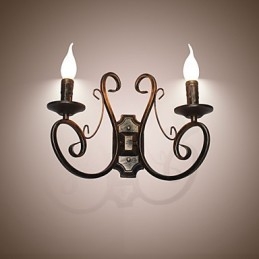 Nuova lampada da parete retrò in stile americano per soffitta retrò, lampada da camera da letto, lampada da parete, lampada a candela