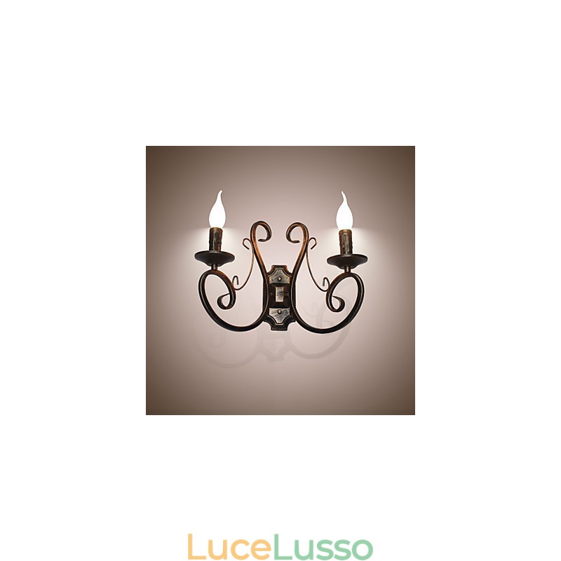 Nuova lampada da parete retrò in stile americano per soffitta retrò, lampada da camera da letto, lampada da parete, lampada a candela