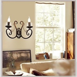 Nuova lampada da parete retrò in stile americano per soffitta retrò, lampada da camera da letto, lampada da parete, lampada a candela