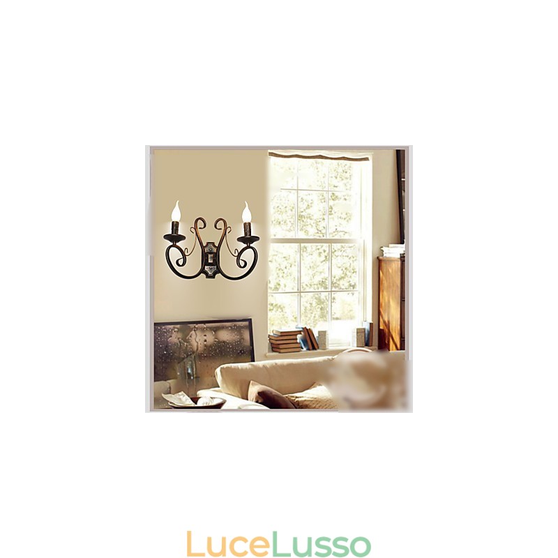 Nuova lampada da parete retrò in stile americano per soffitta retrò, lampada da camera da letto, lampada da parete, lampada a candela