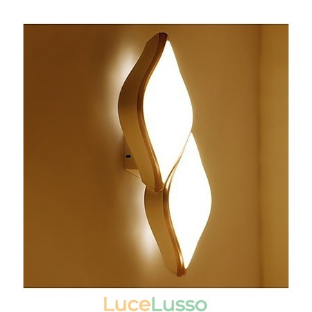 Lampada da parete moderna contemporanea integrata, caratteristica della pittura contemporanea per luce ambientale, applique da parete