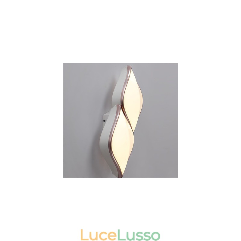 Lampada da parete moderna contemporanea integrata, caratteristica della pittura contemporanea per luce ambientale, applique da parete