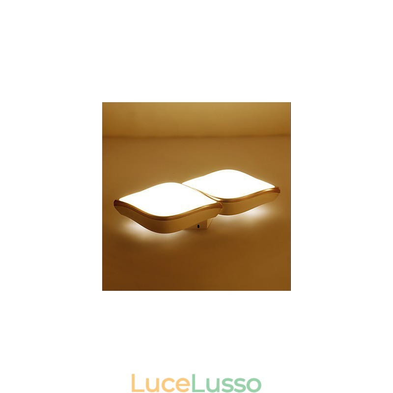 Lampada da parete moderna contemporanea integrata, caratteristica della pittura contemporanea per luce ambientale, applique da parete