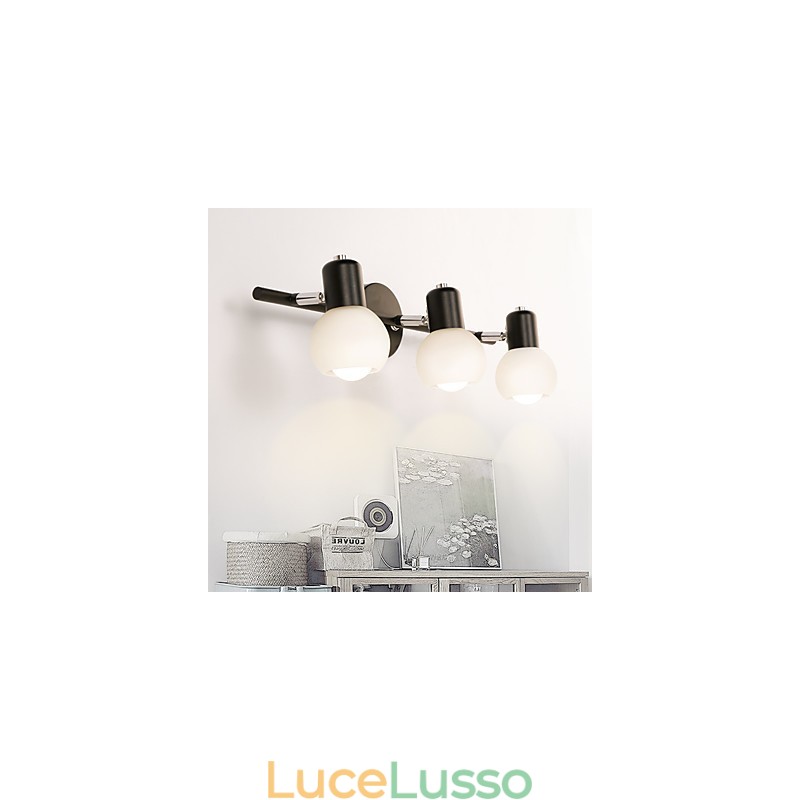 Rustic Lodge elettrolitico Caratteristica per illuminazione da parete per bagno Downlight