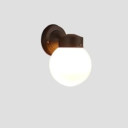 Moderna finitura in ossido nero contemporanea caratteristica per applique da parete in stile mini con luce ambientale