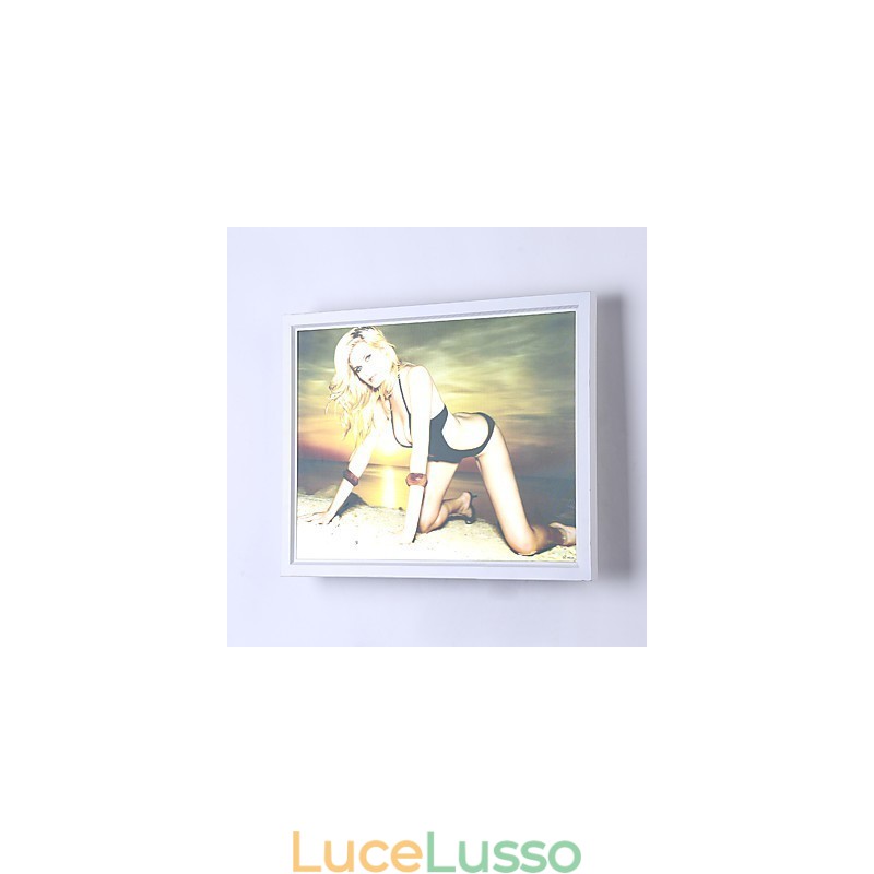 Pittura moderna contemporanea integrata, caratteristica moderna contemporanea per applique da parete con luce ambientale