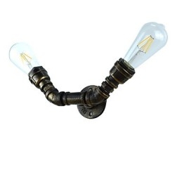 Applique da parete rustica in ottone antico tradizionale classico per luce ambientale