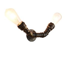 Applique da parete rustica in ottone antico tradizionale classico per luce ambientale