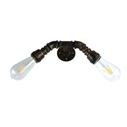 Applique da parete rustica in ottone antico tradizionale classico per luce ambientale