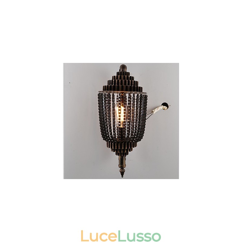 Lampada da negozio di ingranaggi in ferro vintage industriale eolica