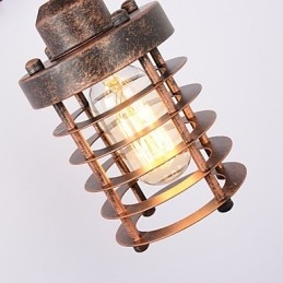 Lampada da parete in ferro retrò industriale Lampada da parete con puleggia di sollevamento di personalità creativa