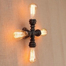 Caratteristica di verniciatura retrò del paese per il braccio oscillante in stile mini incluso luce ambientale da parete