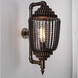 Lampada da negozio di ingranaggi in ferro vintage industriale eolica