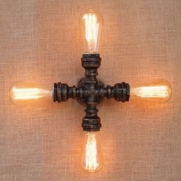 Caratteristica di verniciatura retrò del paese per il braccio oscillante in stile mini incluso luce ambientale da parete