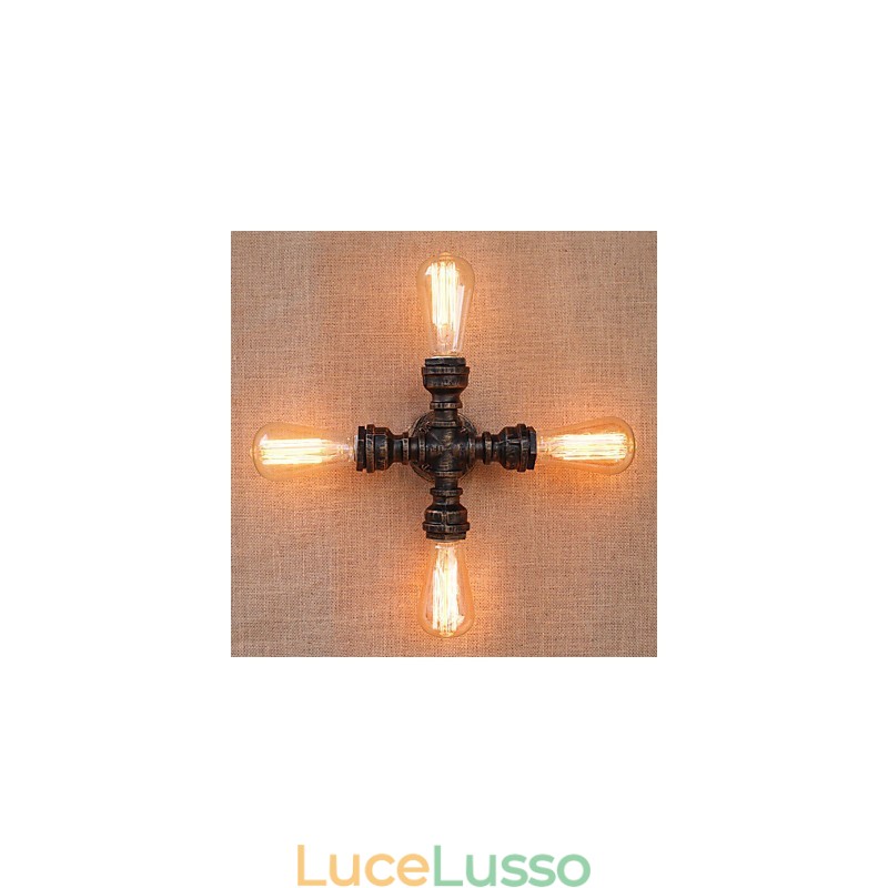 Caratteristica di verniciatura retrò del paese per il braccio oscillante in stile mini incluso luce ambientale da parete
