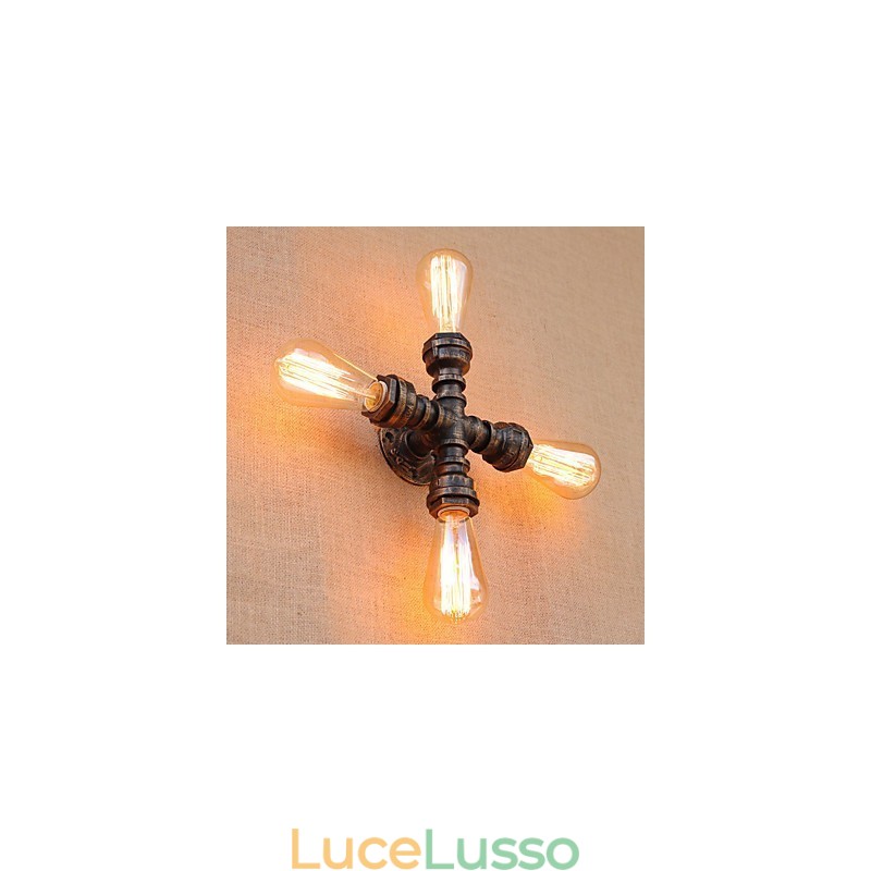 Caratteristica di verniciatura retrò del paese per il braccio oscillante in stile mini incluso luce ambientale da parete