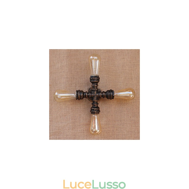 Caratteristica di verniciatura retrò del paese per il braccio oscillante in stile mini incluso luce ambientale da parete