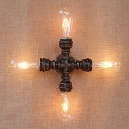 Caratteristica di verniciatura retrò del paese per il braccio oscillante in stile mini incluso luce ambientale da parete