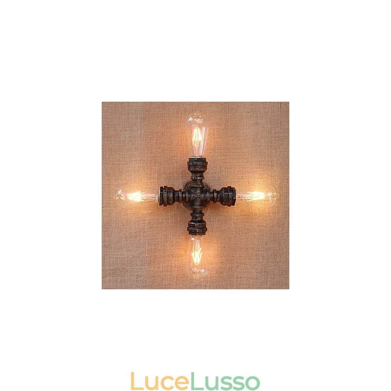 Caratteristica di verniciatura retrò del paese per il braccio oscillante in stile mini incluso luce ambientale da parete